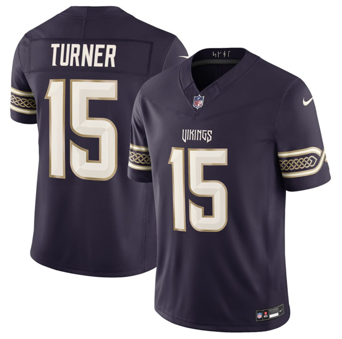 Men's Minnesota Vikings #15 Joshua Dobbs Deep Purple 2026 F.U.S.E. Rivalries Collection Limited Stitched Football Jersey