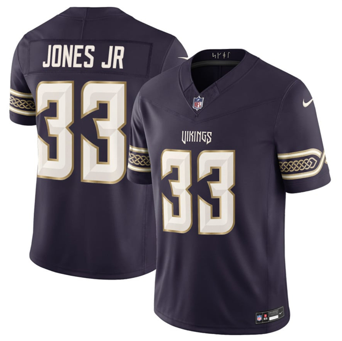 Men's Minnesota Vikings #33 Aaron Jones Sr. Deep Purple 2026 F.U.S.E. Rivalries Collection Limited Stitched Football Jersey