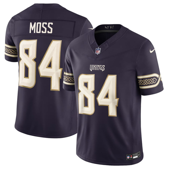 Men's Minnesota Vikings #84 Randy Moss Deep Purple 2026 F.U.S.E. Rivalries Collection Limited Stitched Football Jersey