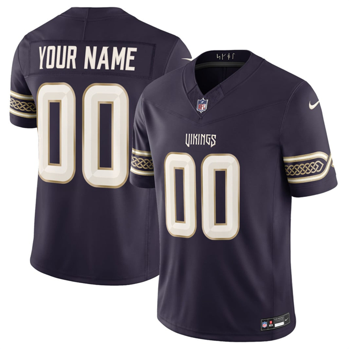 Men's Minnesota Vikings Active Player Custom Deep Purple 2026 F.U.S.E. Rivalries Collection Limited Stitched Football Jersey