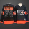 Men's Philadelphia Flyers #74 Owen Tippett Black Stitched Jersey