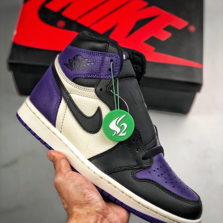 Mens AIR JORDAN 1 Court Purple 555088-501