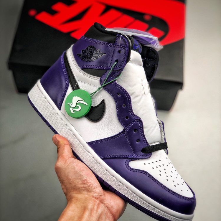 Mens AIR JORDAN 1 "COURT PURPLE" 555088-500