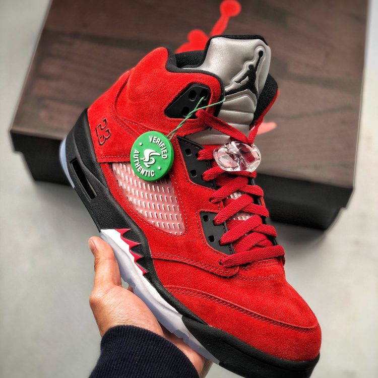 Mens AIR JORDAN 5 "RAGING BULL" DD0587-600