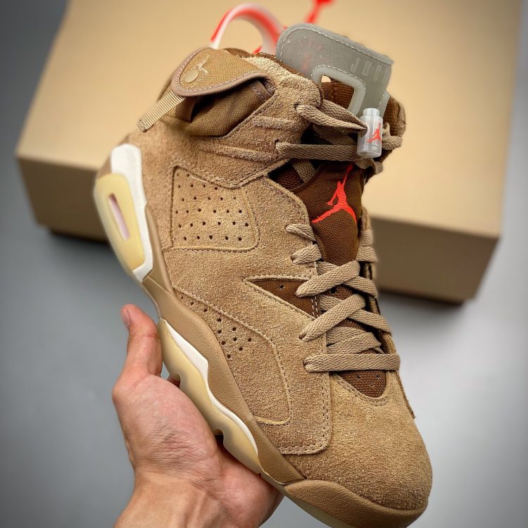 Mens TRAVIS SCOTT X JORDAN 6 RETRO SP BRITISH KHAKI DH0690-200