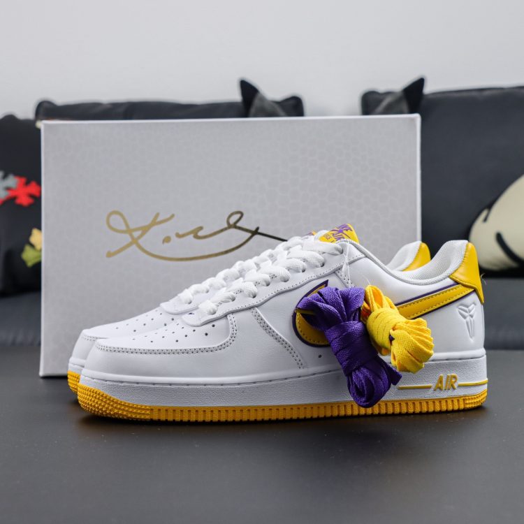 Mens Kobe Bryant x Air Force 1'07 Low "White/Varsity Maize" FZ1151-100