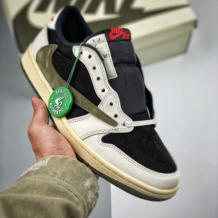 Unsex TRAVIS SCOTT X NIKE AIR JORDAN 1 LOW OLIVE DZ4137-106