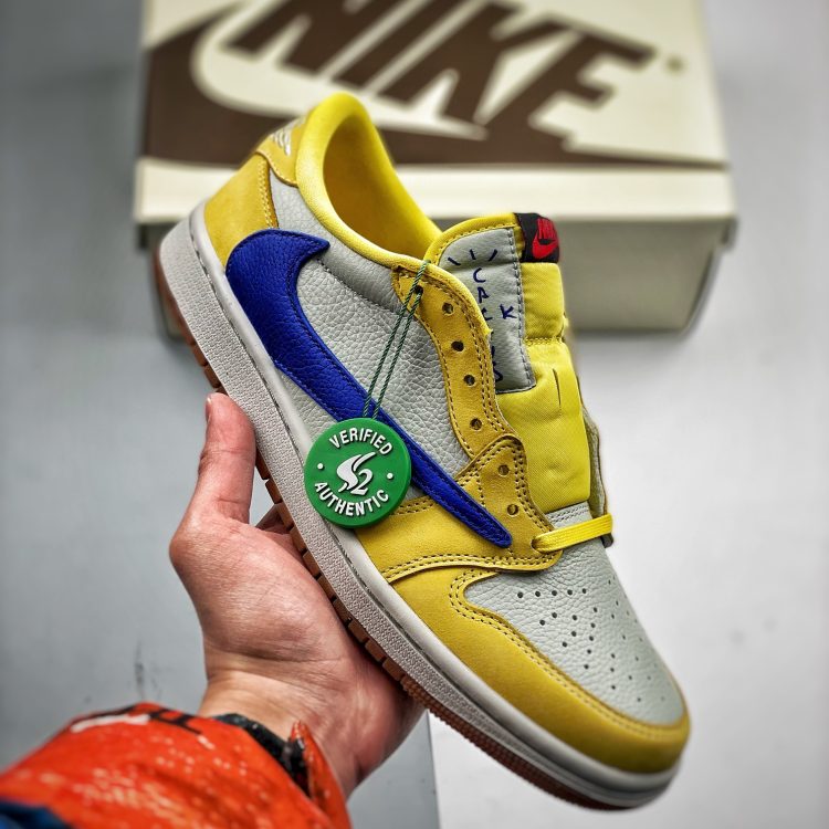 Unsex Travis Scott x AIR JORDAN 1 LOW CANARY DZ4137-700