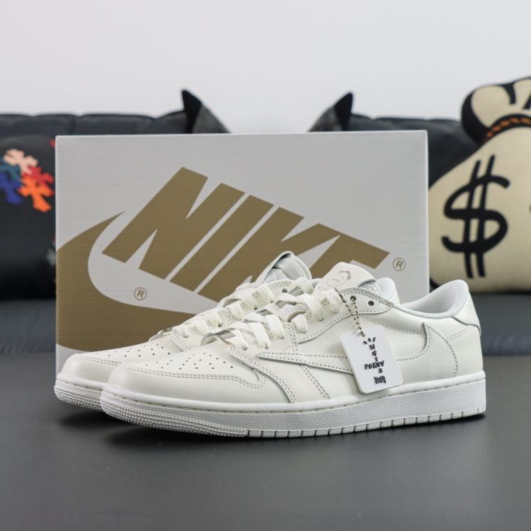 Mens Travis Scott x Air Jordan 1 Low "White Party"