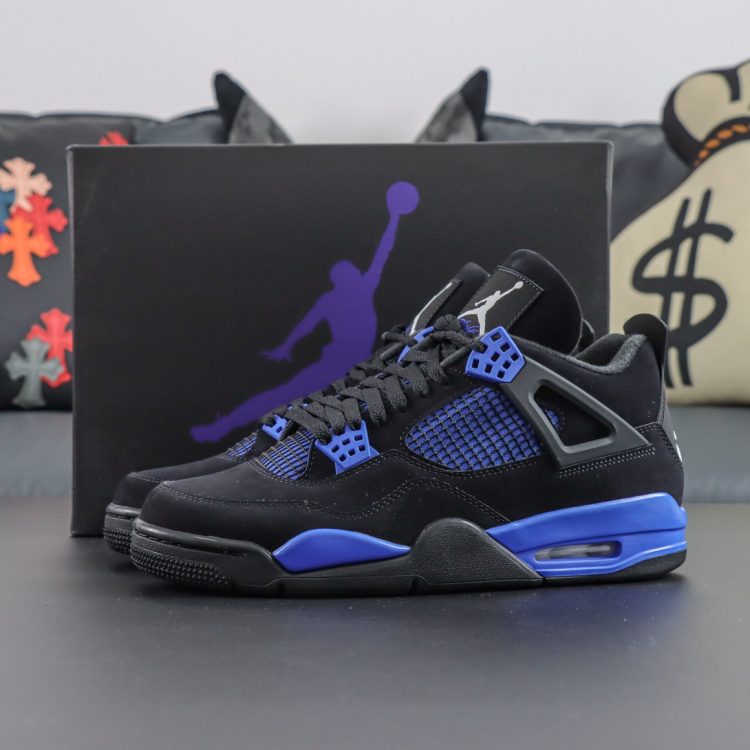 AIR JORDAN 4 BLACK BLUE