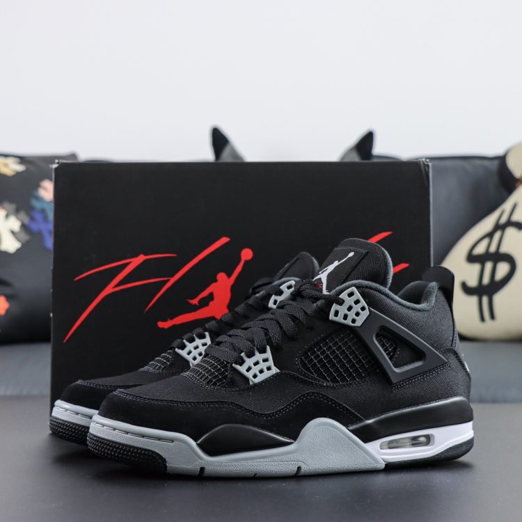 AIR JORDAN 4 RETRO SE BLACK CANVAS DH7138-006
