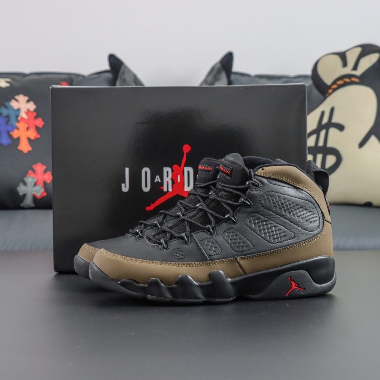 Mens AIR JORDAN 9 BLACK GREEN FQ8992-030
