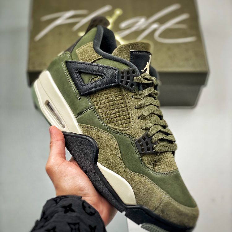 AIR JORDAN 4 OLIVE CANVAS FB9927-200 Oversize