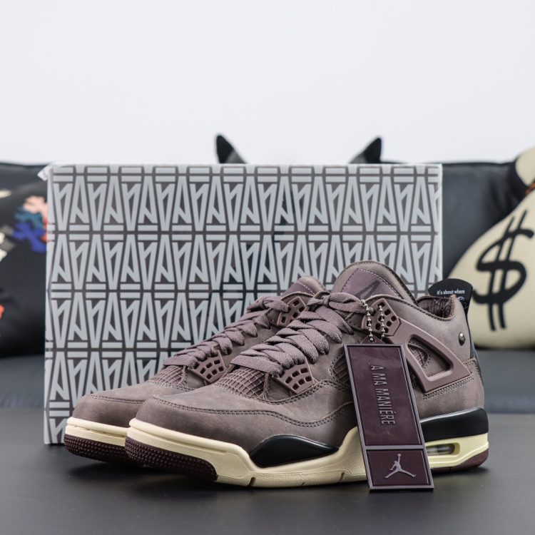 A MA MANIERE X NIKE AIR JORDAN 4 RETRO VIOLET ORE DV6773-220 Oversize