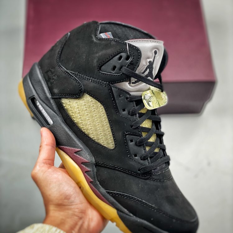 Mens A MA MANIERE X JORDAN 5 BLACK FD1330-001