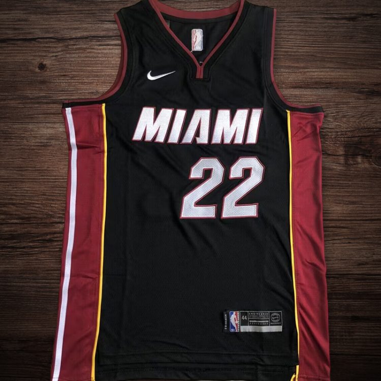 Men's Miami Heat #22 Butler Black Jersey