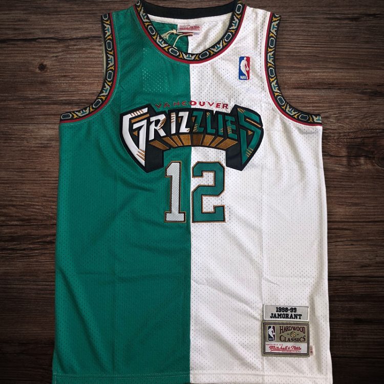 Men's Memphis Grizzlies 1998-99 #12 Morant Split Jersey