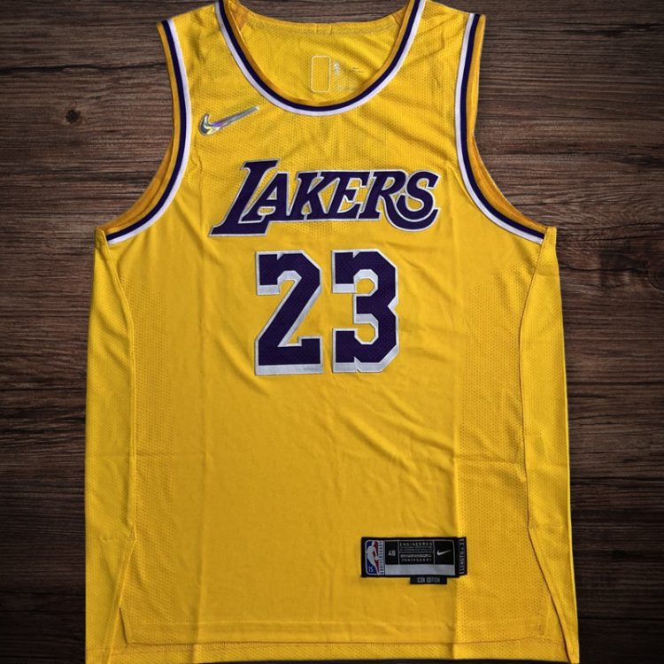 Men's Los Angeles Lakers #23 James Player Edition Jersey