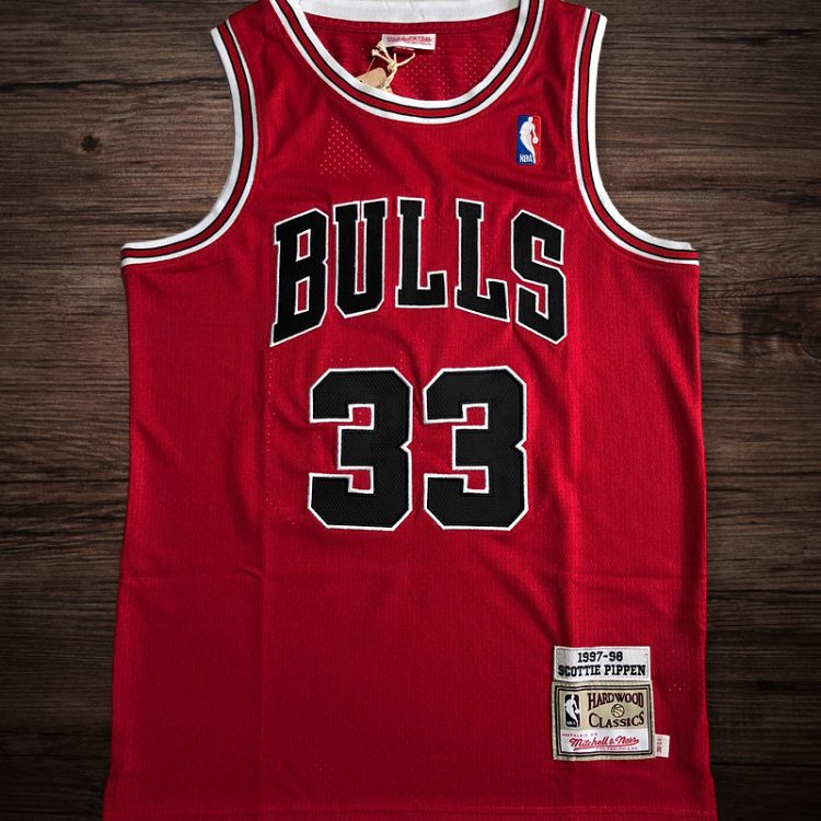 Men's Chicago Bulls 1997-98 #33 Scottie Pippen Jersey