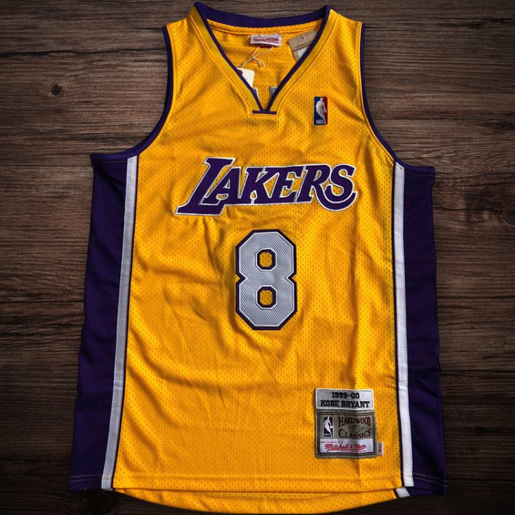 Men's Los Angeles Lakers 1999/00 #8 Kobe Bryant Jersey