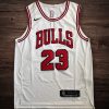 Men's Chicago Bulls #23 Michael Jordan Player Edition White Jersey