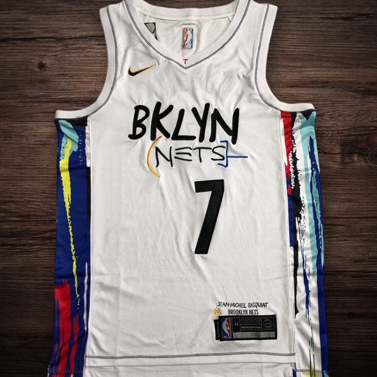 Men's Brooklyn Nets 2023 City Edition #7 Durant White jersey