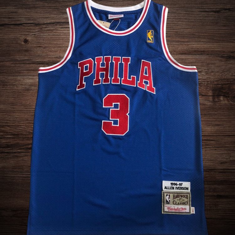 Men's Philadelphia 76ers 1996/97 #3 Allen Iverson