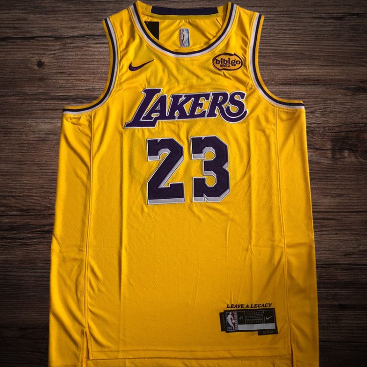 Men's Los Angeles Lakers #23 James Yellow Jersey
