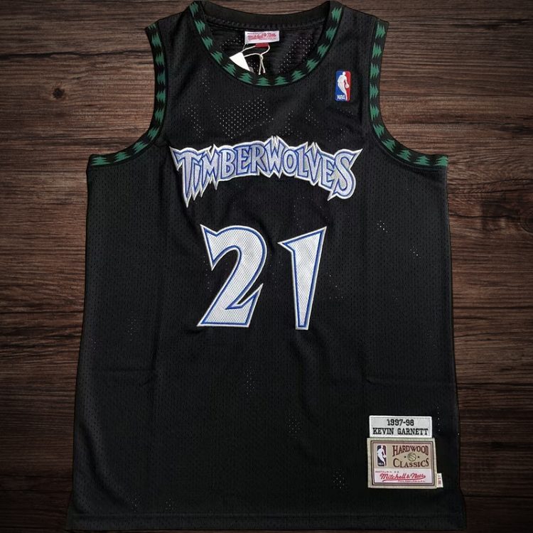 Men's Timberwolves 1997-98 #21 Garnett Jersey