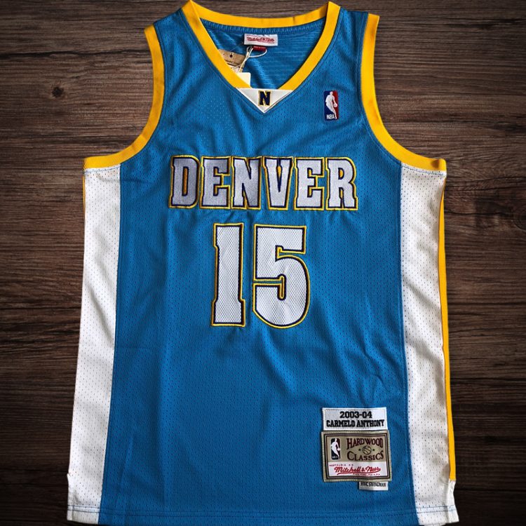 Men's Denver Nuggets 2003-04 #15 Anthony Jersey