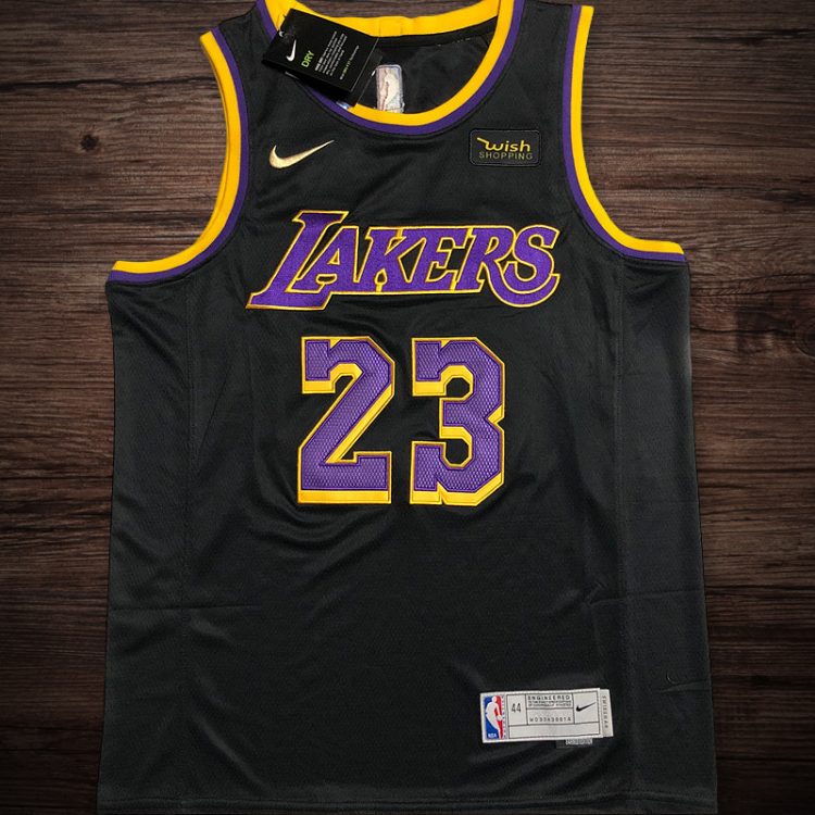 Men's Los Angeles Lakers #23 Lebron James Jersey black