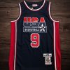 Men's #9 Jordan USA Basketball 1992 Olympics Jersey Navy Blue