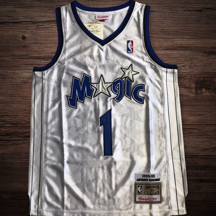 Men's Orlando Magic 1994-95 #1 Hardaway white jersey