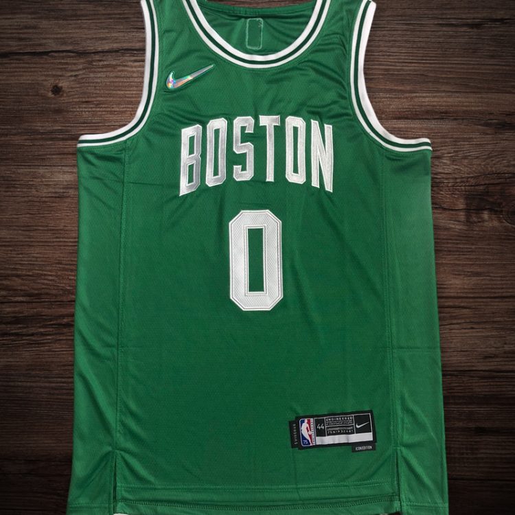Men's Boston Celtics 75th anniversary #0 Tatum Jersey Green All Stitched