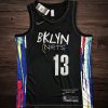 Men's Brooklyn Nets City Edition #13 Harden Jersey Black