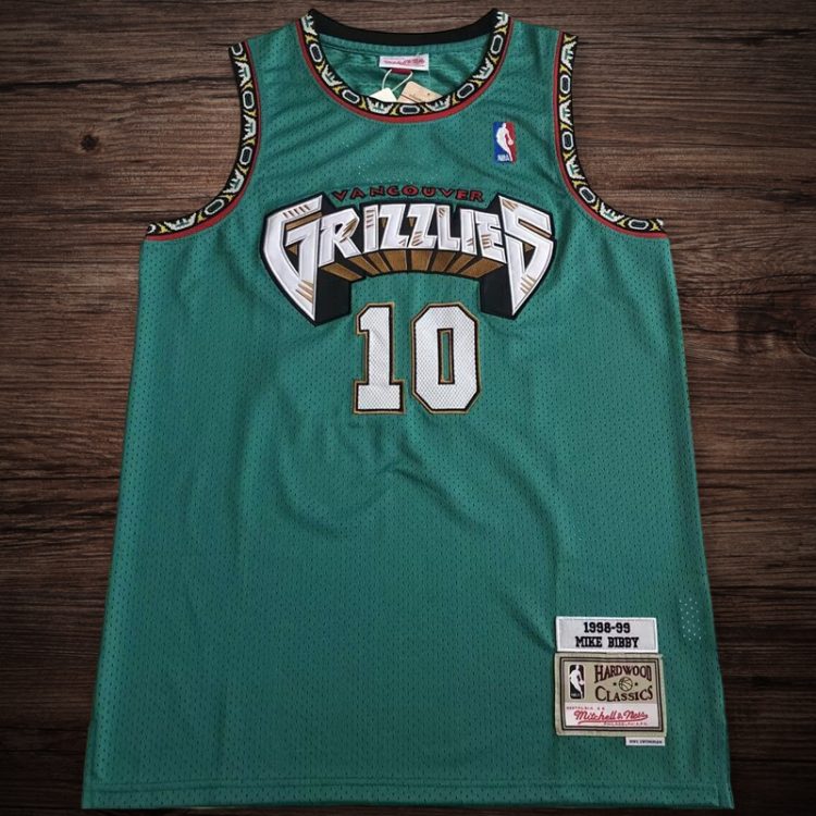 Men's Memphis Grizzlies 1998-1999 #10 Mike Bibby Jersey