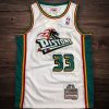 Men's Detroit Pistons 1998-99 #33 Grant Hill Jeresy in White