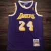 Men's Los Angeles Lakers 2007-08 #24 Kobe Bryant Purple Jersey