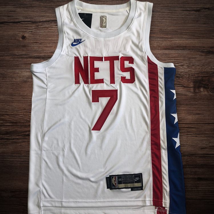 Men's Brooklyn Nets 2023 #7 Durant White Jersey