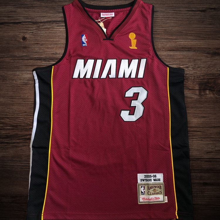 Men's Miami 2005-06 #3 Dwyane Wade Jersey
