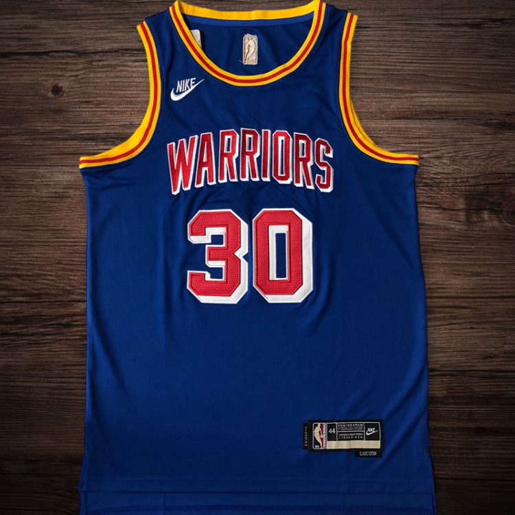 Men's Golden State Warriors #30 Curry Retro Jersey