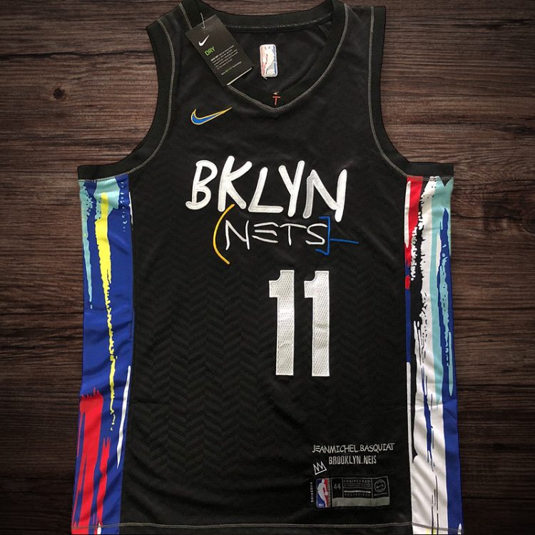 Men's Brooklyn Nets #11 IRVING Jersey Black