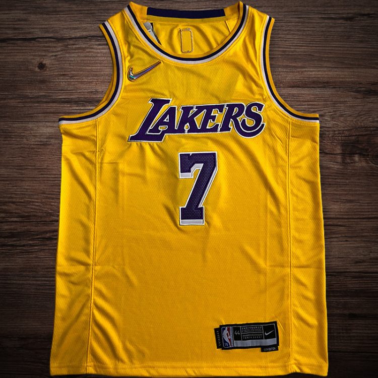 Men's Los Angeles Lakers 75th anniversary #7 Anthony Jersey Yellow