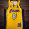 Men's Los Angeles Lakers 2001-02  #8 Kobe Bryant Jersey Yellow