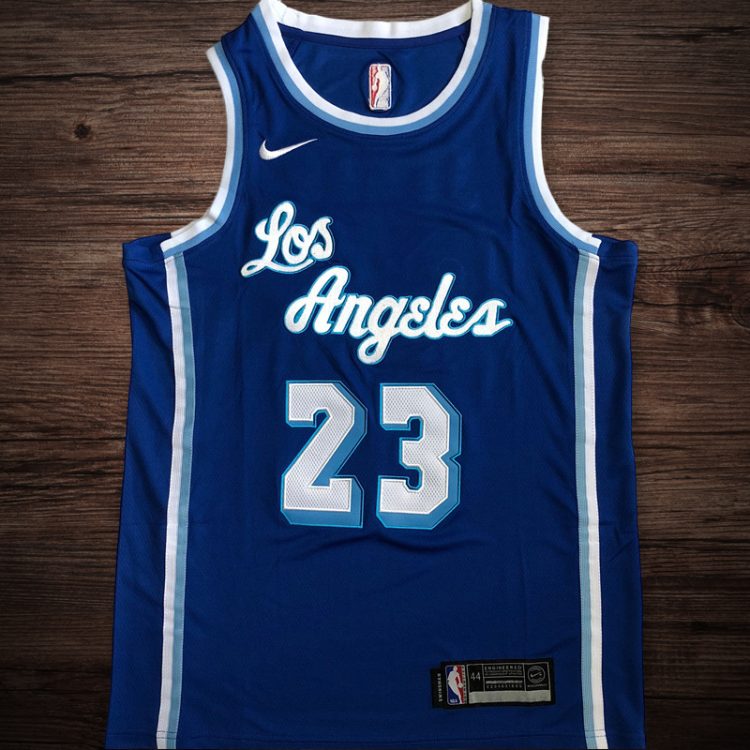 Men's Los Angeles Lakers #23 Lebron James City Edition Jersey