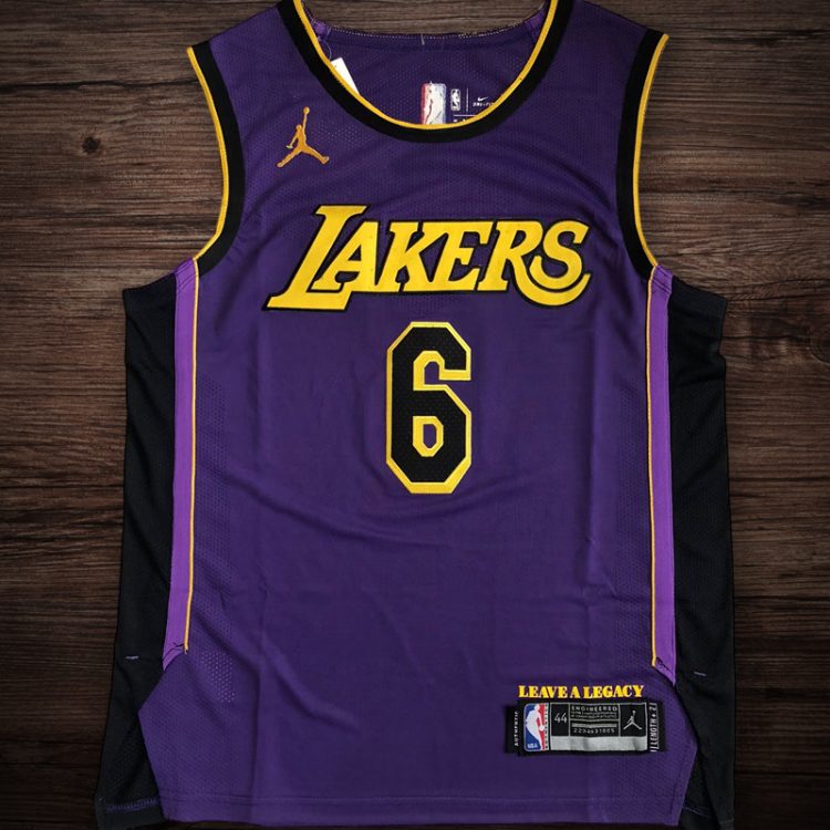 Men's Los Angeles Lakers 2023 #6 Lebron James Player Edition Purple Jersey