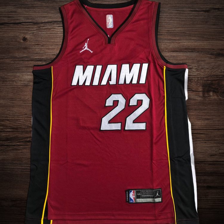 Men's Miami Heat #22 Butler Red Jersey