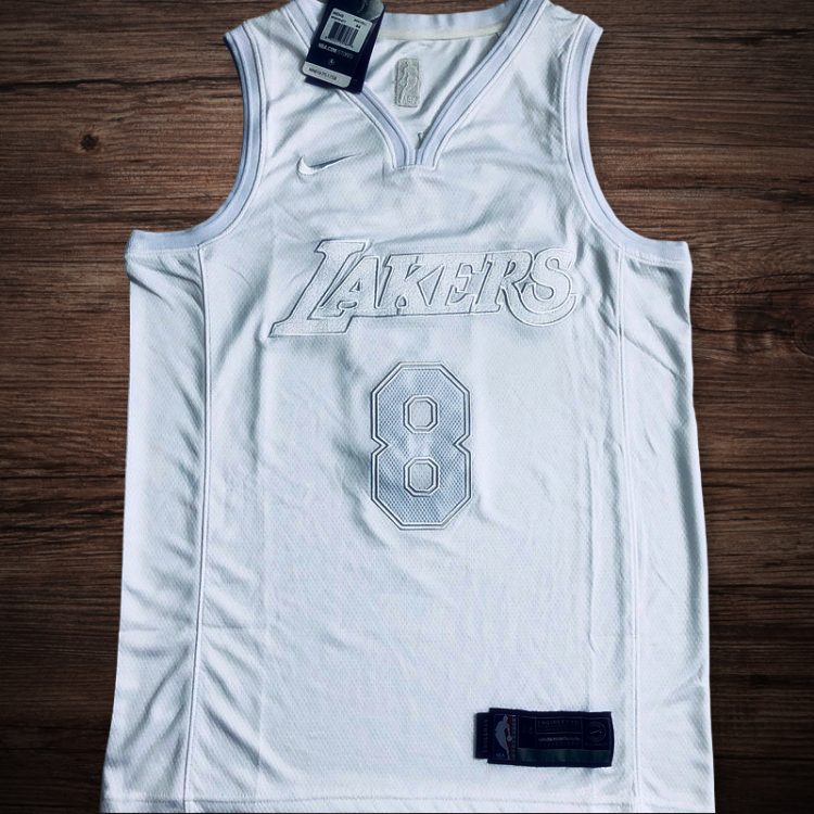 Men's Los Angeles Lakers #8 Kobe Bryant Jersey in White