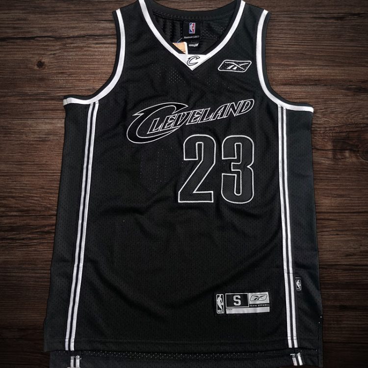 Men's Cavaliers #23 James Black Jersey