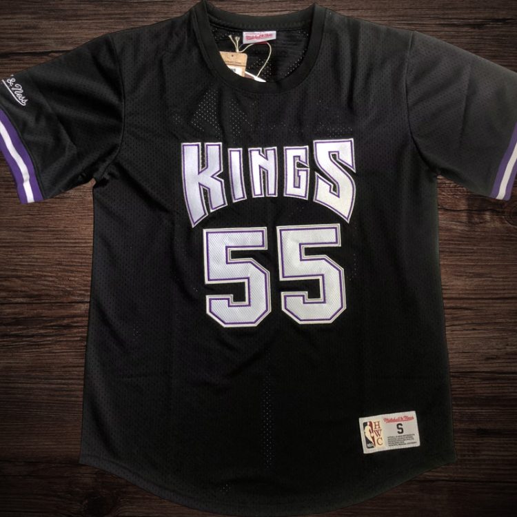 Men's Sacramento Kings #55 Willams Black Short Sleeve Jersey